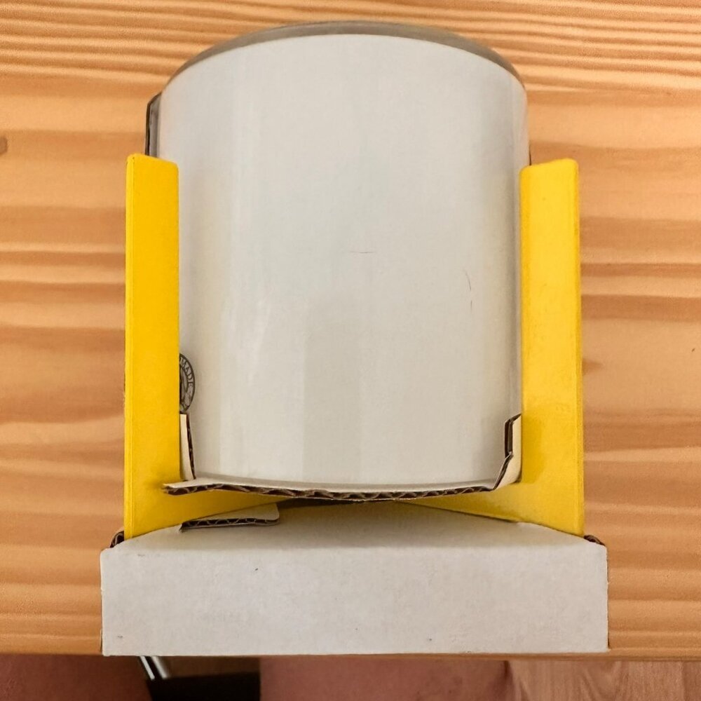 Ikea‎ Köpglad Tea Light Candle Holder Lantern White Glass with Yellow Base 4"
